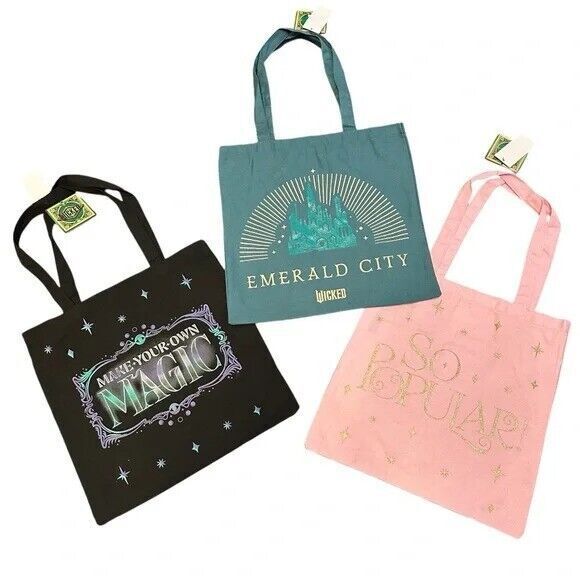 Wicked Tote 3 Bag Set So Popular Emerald City Make Your Own Magic - Picture 1 of 7